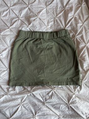 H&M Olive Green Mini Skirt